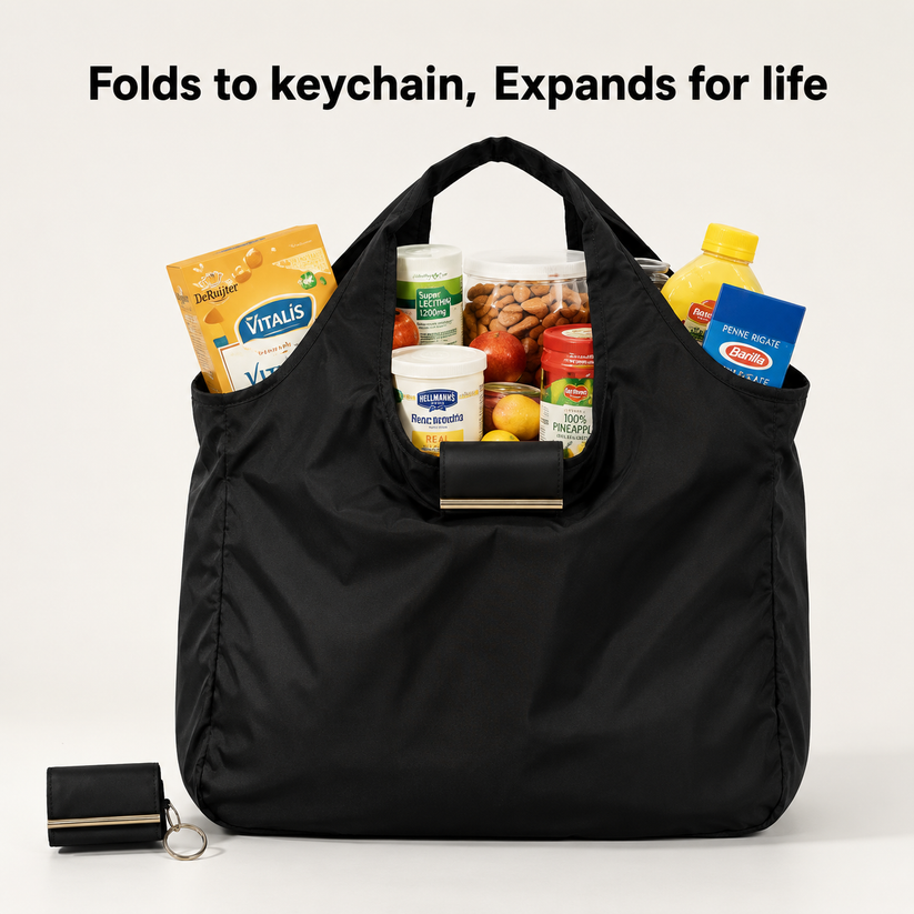 Foldable Keychain Storage Tote Bag