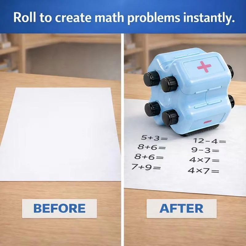 4-In-1 Math Practice Roller Stamp Buy 1 Get 1 Free