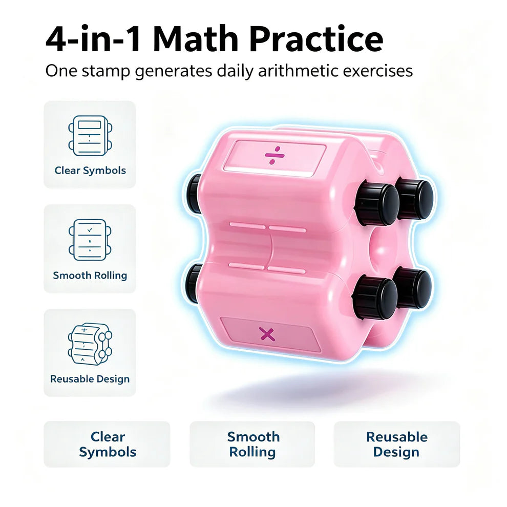 4-In-1 Math Practice Roller Stamp Buy 1 Get 1 Free
