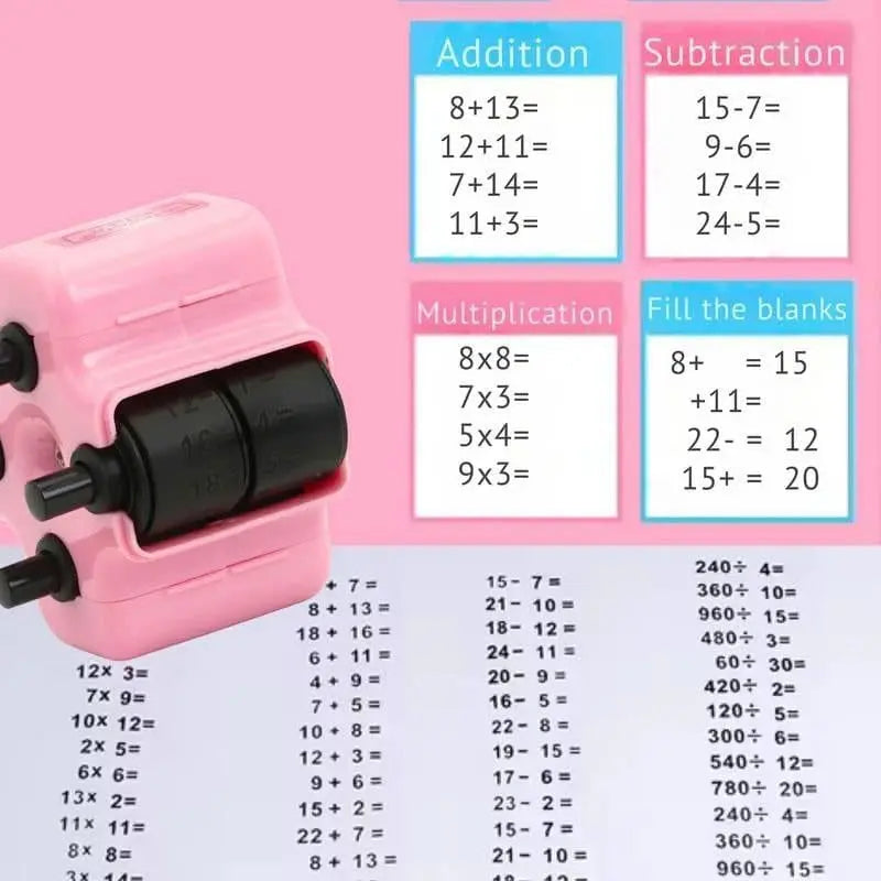 4-In-1 Math Practice Roller Stamp Buy 1 Get 1 Free